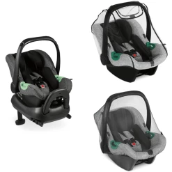 ABC Design Babyschale Tulip Asphalt Inkl Isofix Base & Zubehör