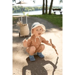 LÄSSIG UV-Schwimmanzug Bricks Karamell -Babymarkt laessig uv schwimmanzug bricks karamell a413240 3