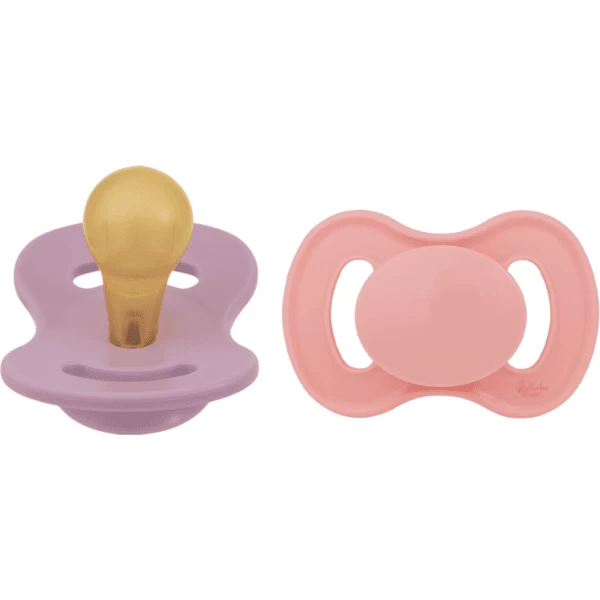 Lullaby Planet Schnuller Rund Aus Latex Gr.2 In Pink Coral & Lavender Breeze, 2er Pack 2 Lullaby Planet Schnuller Rund Aus Latex Gr.2 In Pink Coral & Lavender Breeze, 2er Pack