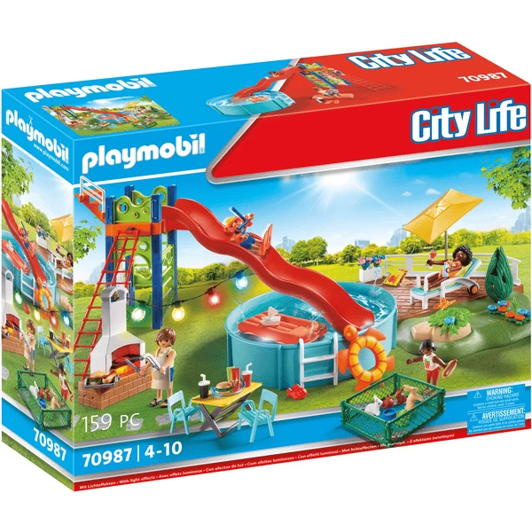 PLAYMOBIL® City Life Poolparty Mit Rutsche 3 PLAYMOBIL® City Life Poolparty Mit Rutsche
