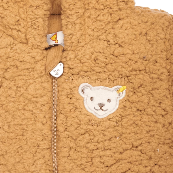Steiff Fleeceanzug Tobacco Brown 4 Steiff Fleeceanzug Tobacco Brown – Bild 3